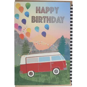 Artebene Papírové přání/ražené/narozeniny/ Adventure/Bulli