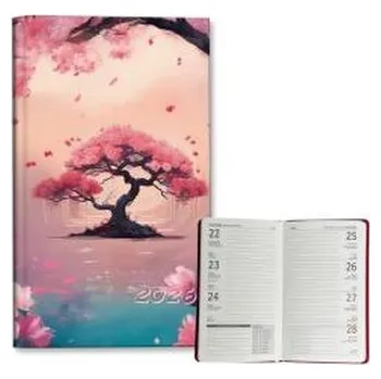 Diář Kalendarz 2026 A6 tygodniowy Sakura