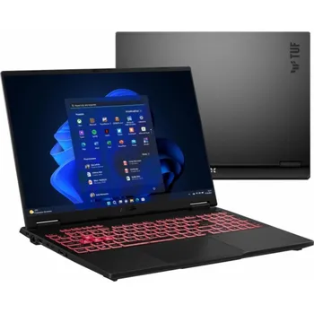 Notebook ASUS TUF Gaming A16 FA608UP-R7165W Ryzen 7 260 16,0" FHD+ 165 Hz IPS-úroveň 300 nitů AG 16 GB DDR5 5600 SSD 512 GeForce RTX 5070 8 GB WLAN+BT LAN kamera 1080p 90 Whrs Win11 Jaeger Grey