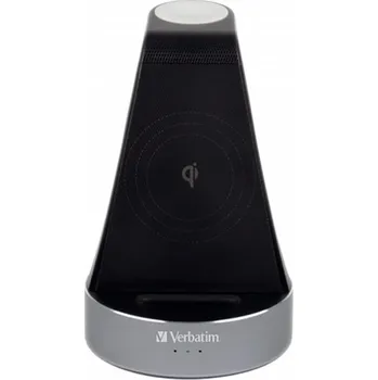 Verbatim, Nabíjecí stojan 2 v 1, pro iPhone a hodinky Apple Watch, černá, 9V, 20W, Certifi