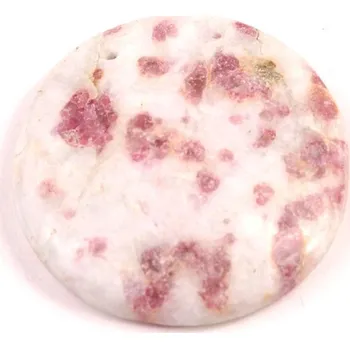 Sběratelství Vrtaný kabošon Růžový Turmalín č.V86 (33x7mm)