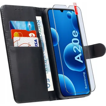 Pouzdro na mobilní telefon Flipové pouzdro KrainaGSM pro Samsung Galaxy A20e, černé