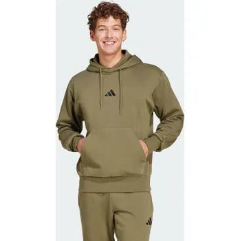 Pánská mikina ADIDAS Mikina Essentials Feelcozy Fleece 2XL BÉŽOVÁ|ČERNÁ