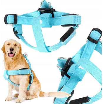 Postroj pro psa SVÍTÍCÍ POSTROJ PRO PSA KOČKU LED NA VODÍTKO REFLEXNÍ NASTAVITELNÝ