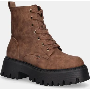 Dámské kozačky Nízké kozačky Buffalo Aspen Lace Up Warm 1622599 hnědá 88X, EUR 39