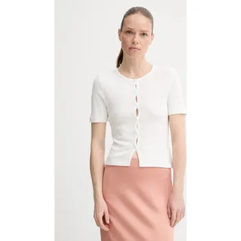 Pánské tričko Bavlněné tričko Samsoe Samsoe SAJUNI F25200028 bílá 00X, vel. S