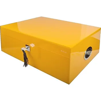 Humidor Humidor na doutníky Siglo žlutý, 41x31x14cm