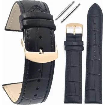 Řemínek na hodinky ČERNÝ ŘEMÍNEK K HODINKÁM ALIGATOR 0189.01.18 18 mm