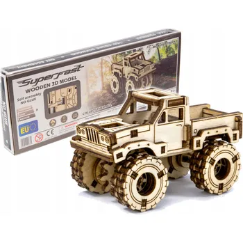 DŘEVĚNÉ.CITY MONSTER TRUCK 3 3D puzzle