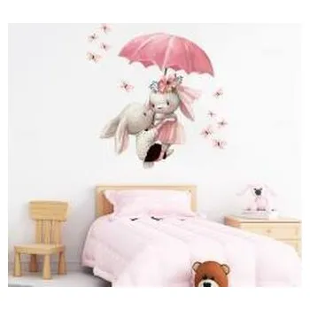 Dětsný nábytek Naklejki na ścianę do pokoju dziecka króliczki