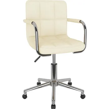 Jídelní židle Otočná jídelní židle krémová textil IM_3088157