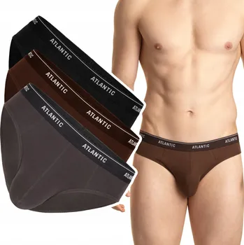 Slipy ATLANTIC 3MP-157 pánské slipy slipy 3-BALENÍ - M