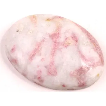 Přírodní kámen Vrtaný kabošon Růžový Turmalín č.V89 (35x25x7mm)