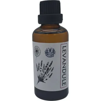 Vůně do bytu Olejářství Levandulový olej z Bulharska Objem: 50 ml, Uzávěr: Vykapávač, Materiál obalu: Hnědé sklo Levandula Angustifolia