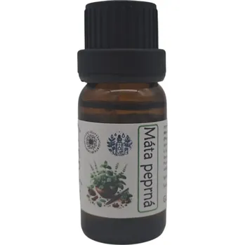 Olejářství Máta peprná (Mentha Piperita Oil) Objem: 10 ml, Uzávěr: Vykapávač, Materiál obalu: Hnědé sklo