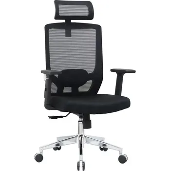 Kancelářská židle ERGODO GIRONA - látka, síť, černá