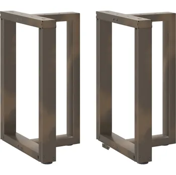Konferenční stolek vidaXL Nohy k jídelnímu stolu ve tvaru T, 2 ks, černé, 50 x 35 x (72-73) cm, ocel