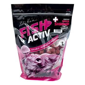 Nástraha LK Baits Fish Activ Plus 18 mm/1 kg Spice Shrimp