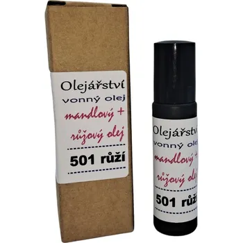 Pleťový olej Olejářství 501 růží Objem: 10 ml, Uzávěr: Roll-on, Materiál obalu: Černé sklo |roll-on|