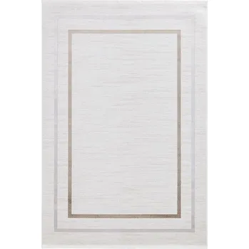 Koberec Makro Abra Kusový koberec Luna I Quadro Klasický krémový Rozměr: 120x170 cm