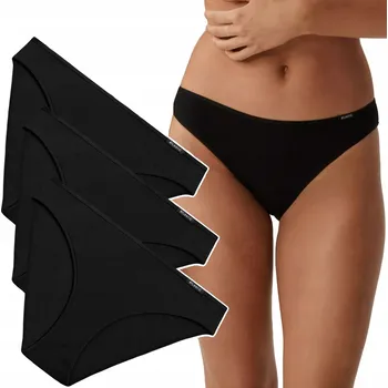 Kalhotky KALHOTKY DÁMSKÉ Atlantic BLP-602 Bavlněné sportovní kalhotky 3-PAK - L