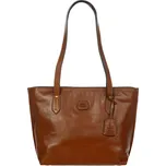 Kožená kabelka přes rameno Bric`s Volterra Shopping S Tobacco