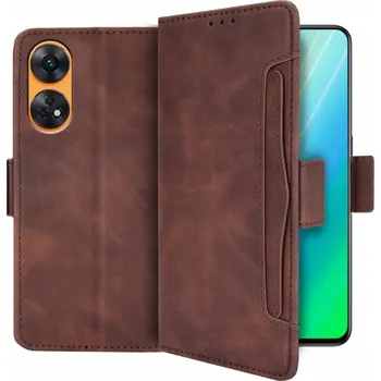 Pouzdro na mobilní telefon Flipové Pouzdro XGSM pro Oppo Reno8 T hnědé