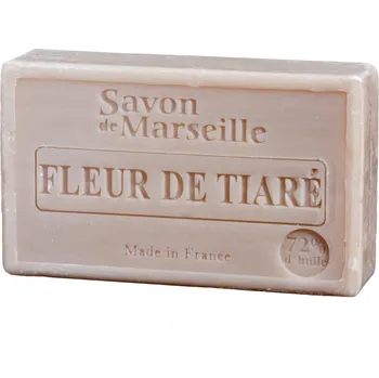 Mýdlo Le Chatelard 1802 Jemné Marseilleské mýdlo s mandlemi a vůní Květ Tiare 100 g