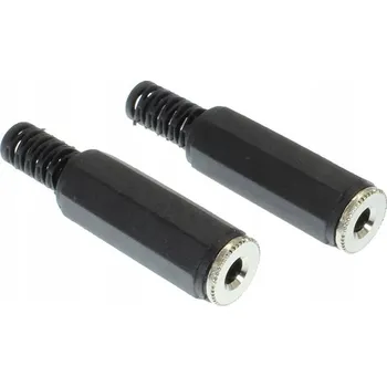 Audio kabel Stereo Jack 3,5 mm zásuvka na kabel, 2 kusy