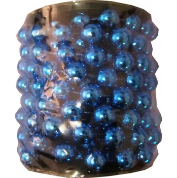 Dětské navlékací korálky Krásná girlanda / modré korálky 4 m / 12 mm