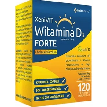 XeniVIT Vitamín D3 Forte, měkké kapsle, 120 ks