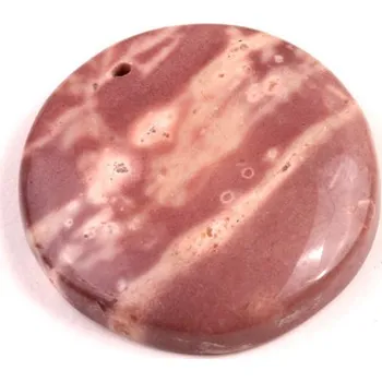 Přírodní kámen Vrtaný kabošon Lepidolite č.V147 (29x6mm)