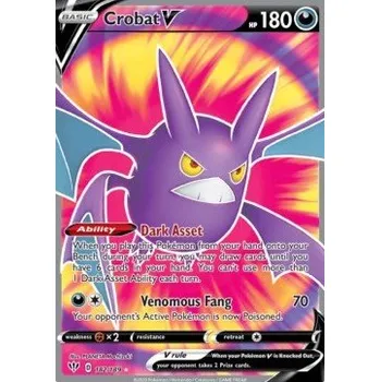 Karetní hra Pokémon DAA 182/189 Crobat V - Darkness Ablaze