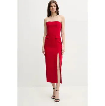 Dámské šaty Šaty Bardot NIKKI 59728DB červená 33X, vel. L