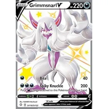 Sběratelská karetní hra Pokémon SV116/SV122 Grimmsnarl V - Shining Fates