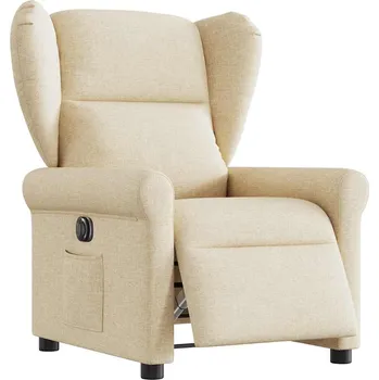 Křeslo zahrada-XL Elektrické polohovací křeslo krémové textil 3303362