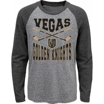 Chlapecké tričko Dětské tričko Boston Bruins NHL Cross Stick Ls Triblend Raglan Velikost: Dě