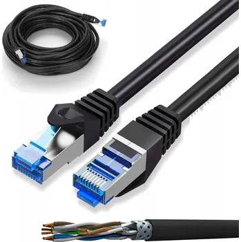 Síťový kabel Patchcord Montis S/FTP 6a RJ45 / RJ45 30 m černý