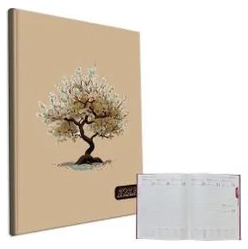 Diář Kalendarz 2026 A4 tygodniowy Drzewo Beż