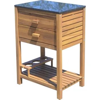 Sunfun Diana Kuchyňský modul, 52 × 87 × 60 cm, dřevo z akácie, žula 1302818