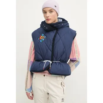 Dámská vesta Oboustranná sportovní vesta Rossignol Diamond x JCC tmavomodrá barva, RLNWJ37 59X, vel. S