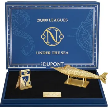 Zapalovač S.T. DUPONT - 20'000 LEAGUES UNDER THE SEAS BLUE GULF STREAM SET ART OF FIRE