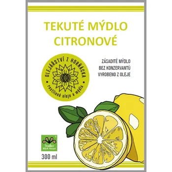 Mýdlo Olejářství Tekuté mýdlo citronové Objem: 5000 ml BagInBox, Uzávěr: Výpustný kohout, Materiál obalu: BiB s přirozeným obsahem glycerinu