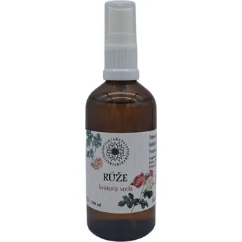 Olejářství Květová voda z růže damašské z Bulharska Objem: 100 ml, Uzávěr: Rozprašovač, Materiál obalu: Hnědé sklo Hydrolát z Olejářství