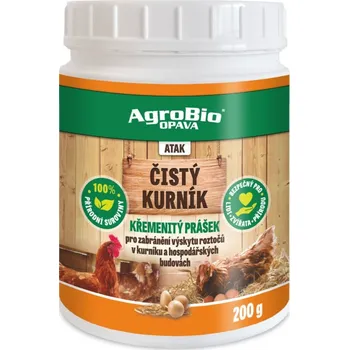 Přípravek proti hmyzu ATAK Čistý kurník - křemenitý prášek 200g