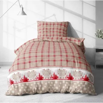 Povlečení Vánoční bavlněné povlečení BOŽENKA
