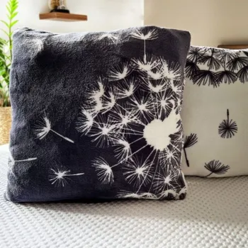 Polštář Mikroplyšový polštář 45x45 - Pampelišky oboustranné