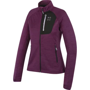 Dámská mikina MOOA Nyore Grid 220 Velikost: S / Barva: fialová
