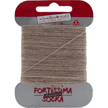 Příze Ponožková látací příze Fortissima 1074 Béžová (Schoeller Stahl Fortissima Beilaufgarn 1074 Holzmeliert 2-ply)