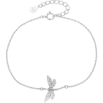 Náramek JKB Jewel Stříbrný náramek vážka se zirkony